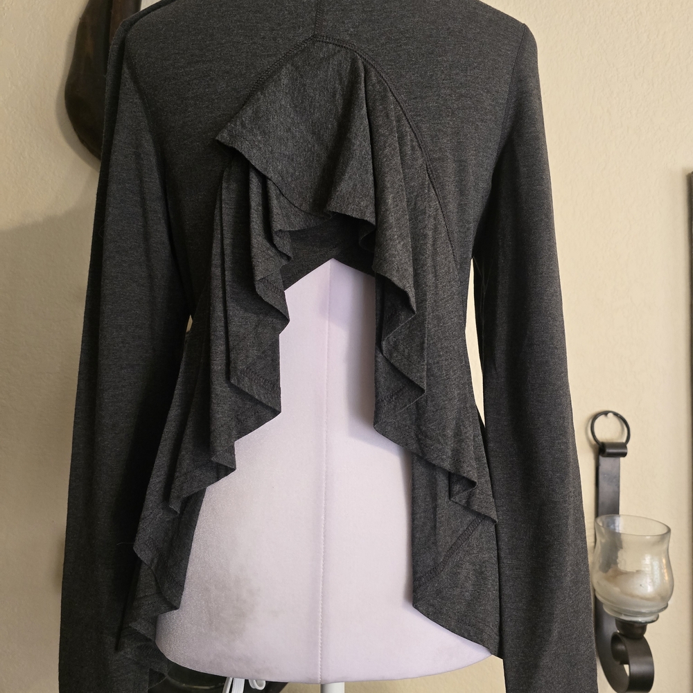 Karma Dark Gray Long Sleeve Top